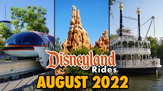 Disneyland Rides  August 2022 POVs 4K [upl. by Kizzee]