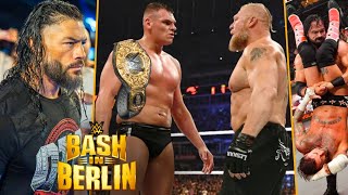 WWE Bash In Berlin 31 August 2024 Highlights  Brock Lesnar Returns Roman Reigns Attacks Bloodline [upl. by Zoubek]