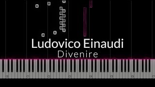 Ludovico Einaudi  Divenire Piano Tutorial [upl. by Atterual]