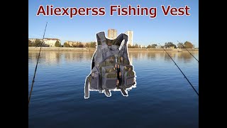 Aliexpress  Ribolovački prsluk  Fishing Vest Bassdash [upl. by Arvad]