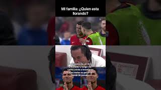 Noooo 😭 futbol cristianoronaldo cr7 portugal eurocopa [upl. by Ahsircal]