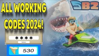 NEW ALL WORKING STEALTH UPDATE CODES FOR SHARKBITE 2 ROBLOX SHARKBITE 2 CODES [upl. by Kyred]