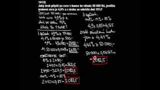 Základy finanční matematiky  jednoduché úrokování 1 [upl. by Mikes38]