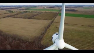 Goldwind Americas North Findlay Wind Campus Drone Video [upl. by Ani]