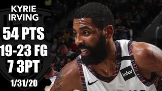 Kyrie Irving goes off for 54 points starts 10of10 in Bulls vs Nets  201920 NBA Highlights [upl. by Highams]