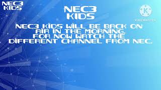 NEC3 Kids  Continuity and Closedown 31st October 2014 [upl. by Attenoj]