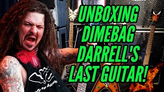 Unboxing Dimebag Darrells last guitar from Vinnie Paul Pantera Collection [upl. by Trude]