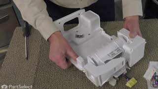 LG Refrigerator Repair – How to Replace the Ice Maker LG  AEQ72910409 [upl. by Trabue]