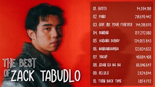 Zack Tabudlo Updated Spotify Playlist 2023  Collection of millionview songs on spotify [upl. by Cianca]