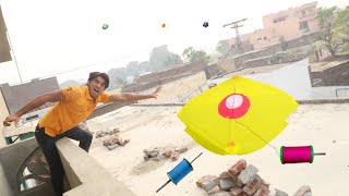 Umer Mukaram Buy New 2 Kite Vs Kite Flying Cutting Challenge Win 500 Rupees [upl. by Redwine784]