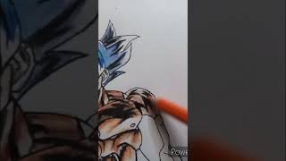 Drawing Goku Master Ultra Instinct 💪💪 goku shorts drawing virelshort [upl. by Rafael859]