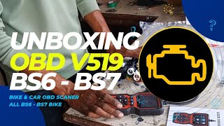 Unboxing OBD V519  Full details  BS6 BS7 BIKES tools [upl. by Enatan422]