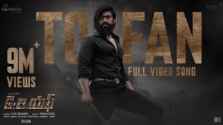 Toofan Video Song Telugu  KGF Chapter 2  RockingStar Yash  Prashanth Neel Ravi BasrurHombale [upl. by Selestina]