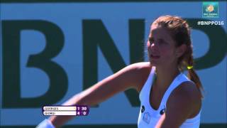 BNP Paribas Open Julia Goerges 1R Hot Shot [upl. by Sitrik]