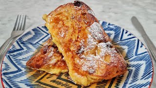 How To Make Panettone French Toast Recipe [upl. by Htebasile]