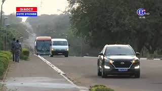 ARRIVÉE DES LIONS INDOMPTABLES A LINSTITUT DE FORMATION FELIXHOUPHOUËTBOIGNY  EQUINOXE TV [upl. by Ahsaercal169]