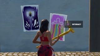 Interact with the Rift Tour posters  Rift Tour Poster Locations – Fortnite Rift Tour Challenges [upl. by Essyle]