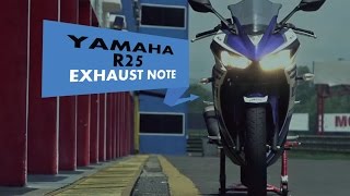 Yamaha R25 Stock Exhaust Note  PowerDrift [upl. by Ploss]