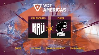 KRÜ Esports x FURIA Mapa 2 Icebox  VCT Americas [upl. by Yoong485]