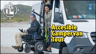 Wheelchairvanlife  accessible van built by disabled owner w problem solving amp innovation [upl. by Eigram]