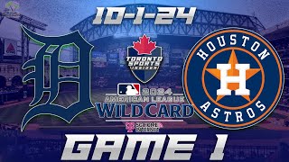 10124 Detroit Tigers vs Houston Astros Game 1 Game Audio  MLB Postseason Streamcast amp Chat [upl. by Mauretta105]