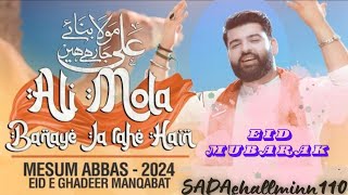 ALI MOLA BANAYE JA RAHE HAIN  Meesum Abbas  New Eid e Ghadeer Manqabat 2024 sadaehallminn110 [upl. by Sprung]