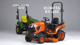 Kubota BX1880 vs John Deere 1023E [upl. by Otaner]