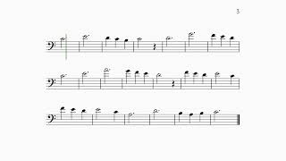 Play quotBagatellequot in the Bass Clef [upl. by Ymerej]