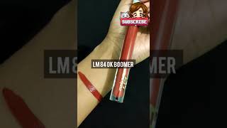 My glamm lit liquid lipstick 🔥 FREE lipstickOnly for ₹99  SUBMARINING  OK BOOMER swatches [upl. by Grefe]