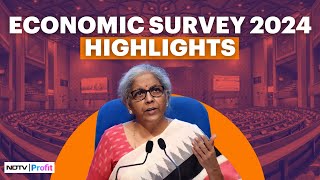 Economic Survey 2024 Details Indian Economy On Strong Wicket Stable Footing [upl. by Aramac]