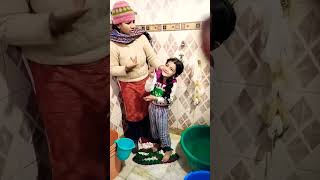 Winter bathing song 🤣🤪😂punjabi viral short funny comedy share subscribe [upl. by Taber]