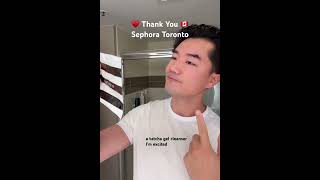 THANK YOU Sephora Toronto🇨🇦🫰🏼🍁 sephora toronto canada skincare travel skincaretips skin [upl. by Ahtilat]