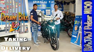 Taking delivery😍🎉 Bajaj Pulsar N150 Double Disc Brake 2024 [upl. by Ahsimed]