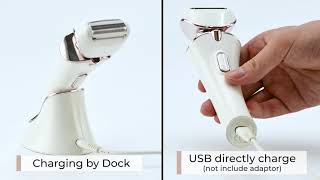 LD 8001 Rechargeable lady shaver [upl. by Aicilana]