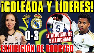 EXHIBICIÓN de RODRYGO y el MADRID GOLEA 03 al CÁDIZ ¡LÍDERES y OTRO GOL de BELLINGHAM ¡¡¡VAMOS [upl. by Meldoh]