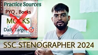 SSC Stenographer 2024 Exam Book Teachers daily target  ssc steno mock test  steno preparation [upl. by Esyle]