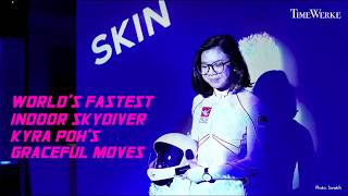 Worlds Fastest Indoor Skydiver Kyra Pohs Graceful Moves [upl. by Aehsal194]