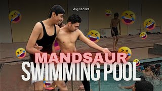 MANDSAUR SWIMMING POOL 🏊  NEW VLOG 😂😂 [upl. by Coussoule]