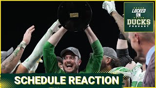 Reacting to Oregon Footballs 2023 schedule for Dan Lannings second year  Oregon Ducks Podcast [upl. by Leeann515]