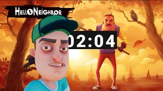 Hello neighbor mobile act 1 speedrun 2 minutes and 4 seconds [upl. by Leumas]