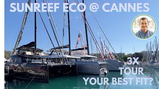 Sunreef 60 70 or 80 What’s the Perfect Size from Cannes 2024 Triple Tour  YachtSpecsDirectcom [upl. by Sims909]