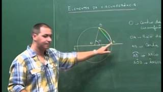 Geometria  Elementos da circunferência  Aula 43 [upl. by Volpe]