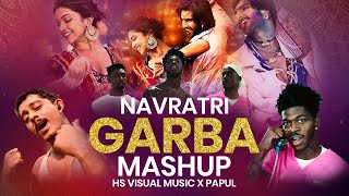 Navratri Garba Mashup 2024  HS Visual Music x Papul  Best Of Dandiya Garba Songs Mashup 2024 [upl. by Ecirbaf349]