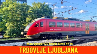 Cab ride  train drivers view on Slovenias train between Trbovlje and Ljubljana in 4K [upl. by Gnues]