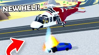 NEW FIRE UPDATE HELICOPTER IN CAR DEALERSHIP TYCOON [upl. by Kcirdde32]