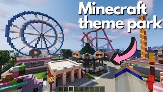 Minecraft Theme Park with Working Rides [upl. by Emmalee]