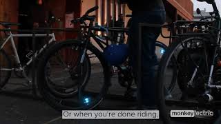 Monkey Light A15 Automatic lights that turn on when you ride [upl. by Alidus]