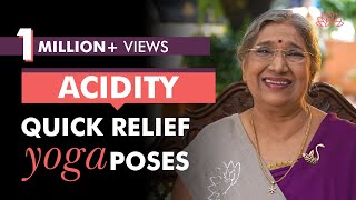 Acidity  Quick Relief Yoga Poses  Dr Hansaji [upl. by Yarased407]