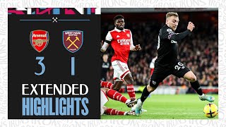 Extended Highlights  Arsenal 31 West Ham  Premier League [upl. by Phebe]