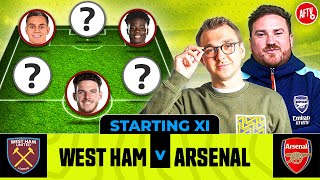 West Ham vs Arsenal  Starting XI Live  Premier League [upl. by Ecyob]